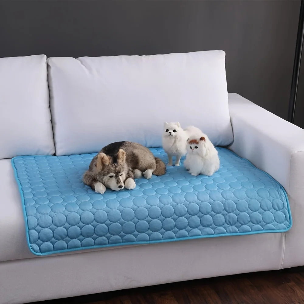 Pet Cooling Mat – Summer Ice Pad for Dogs & Cats (All Sizes)
