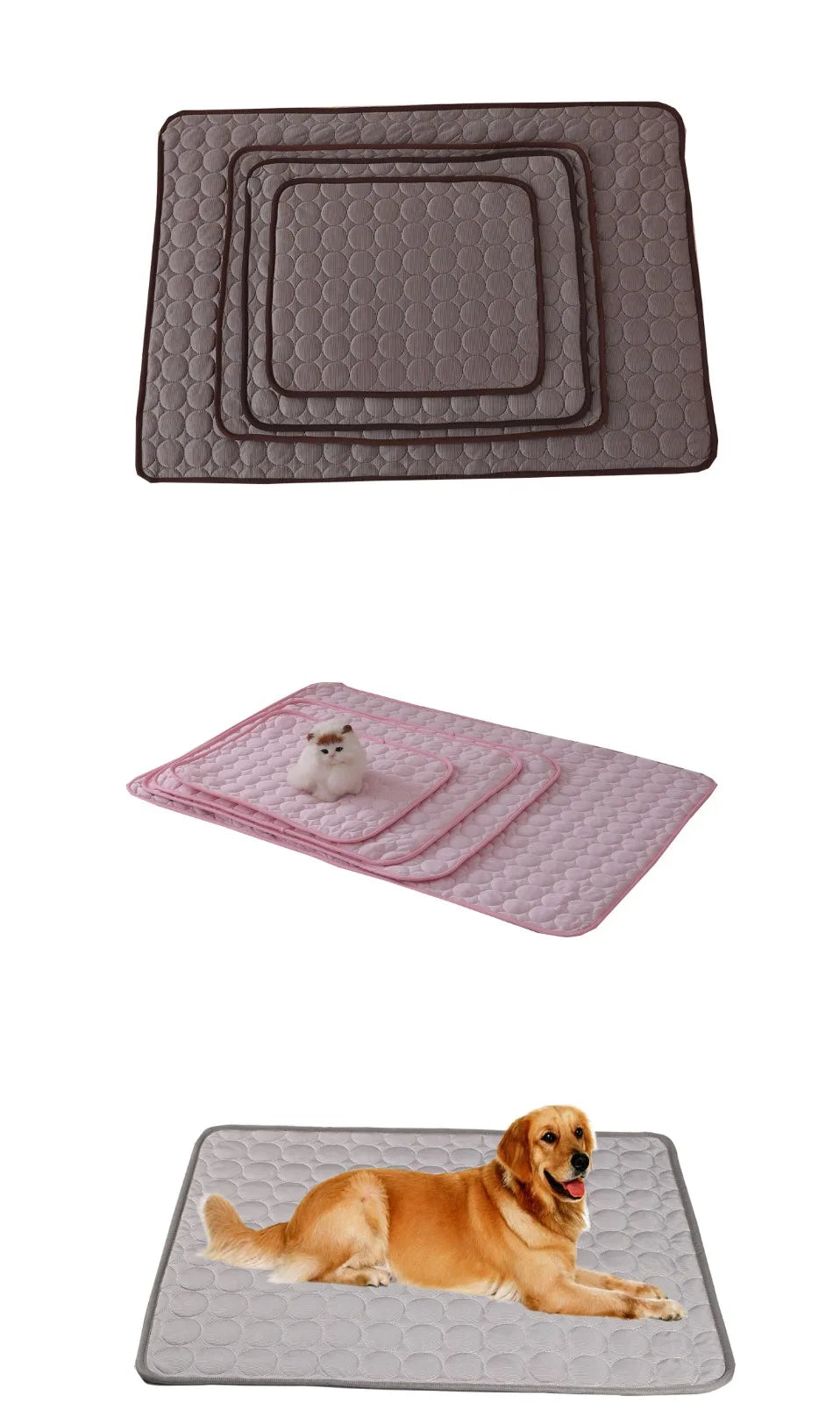 Pet Cooling Mat – Summer Ice Pad for Dogs & Cats (All Sizes)