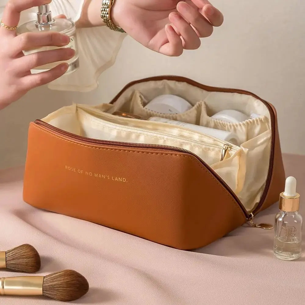Makeup Organizer Female Toiletry Kit Bag Make Up Case Storage Pouch Luxury Lady Box