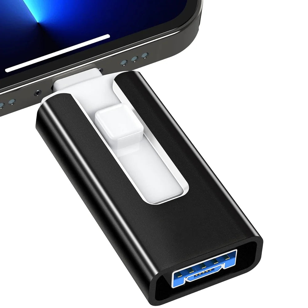 High-Speed Waterproof USB Flash Drive – Metal OTG Design (128GB to 2TB)