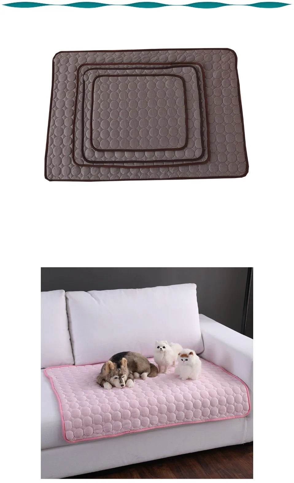 Pet Cooling Mat – Summer Ice Pad for Dogs & Cats (All Sizes)