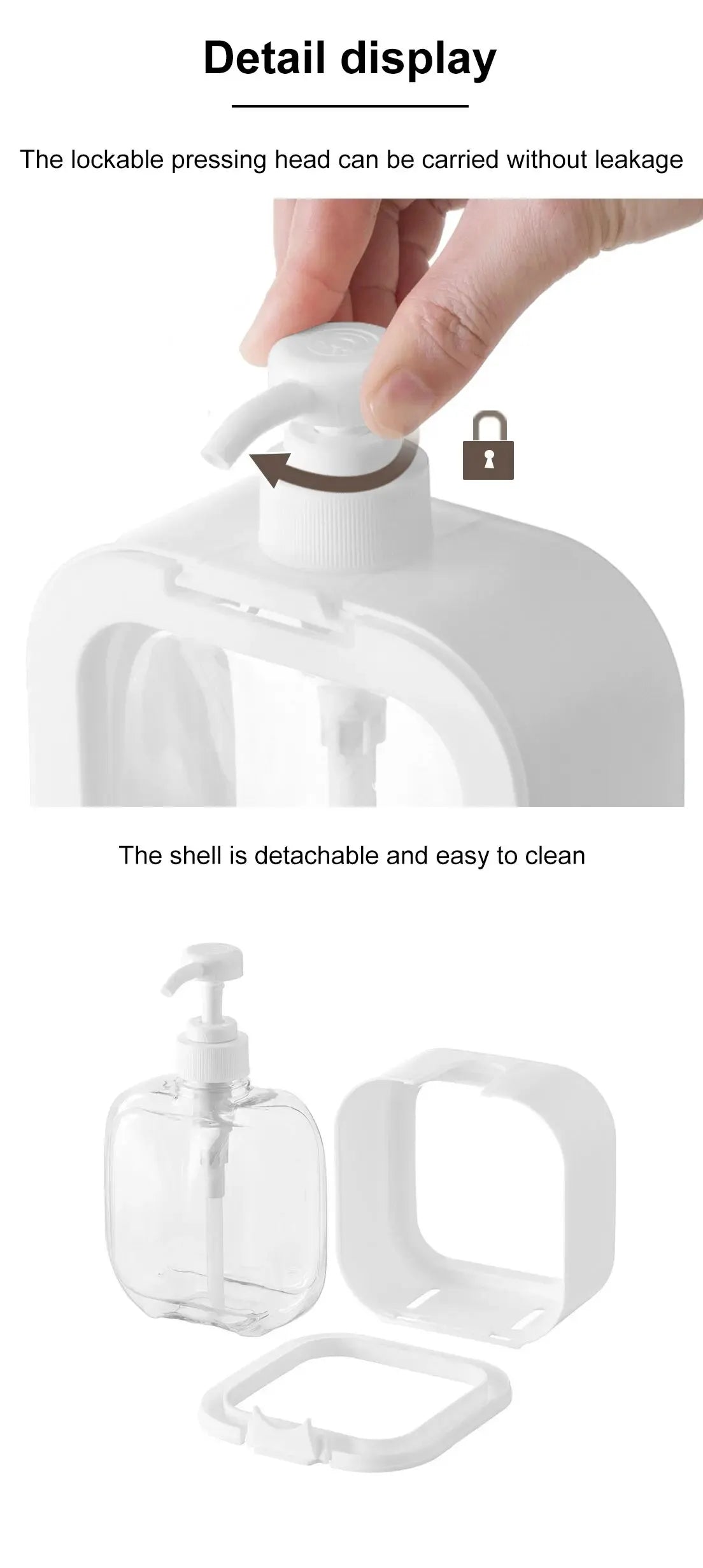 Bottle Laundry Detergent Dispensing Bottle and Shower Gel Detergent Dispensing Bottle