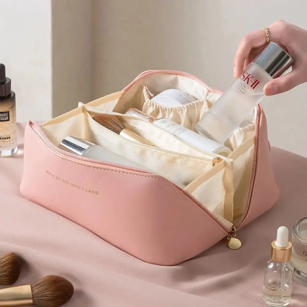Makeup Organizer Female Toiletry Kit Bag Make Up Case Storage Pouch Luxury Lady Box