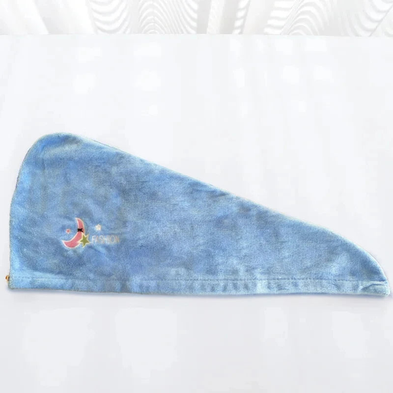 Women Head Towels Quickly Dry Hair Hat Super Absorbent Soft Bathroom