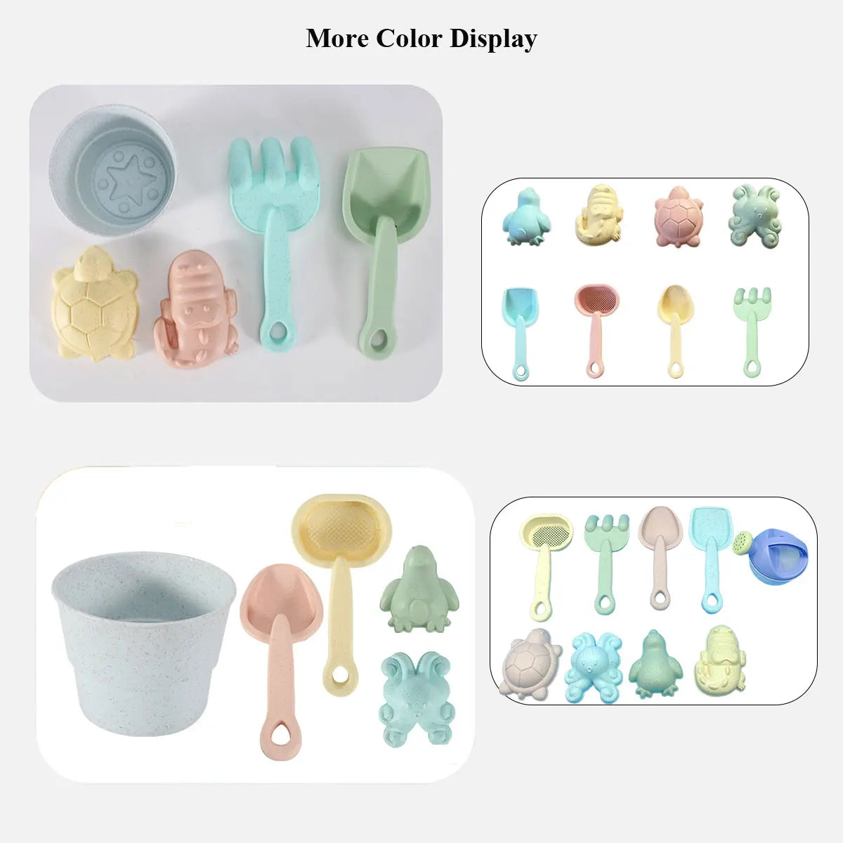 Beach Sand Play Water Set Folding Bucket Summer Toys for Children Kids Outdoor Game Sandbox Accessories Color Random
