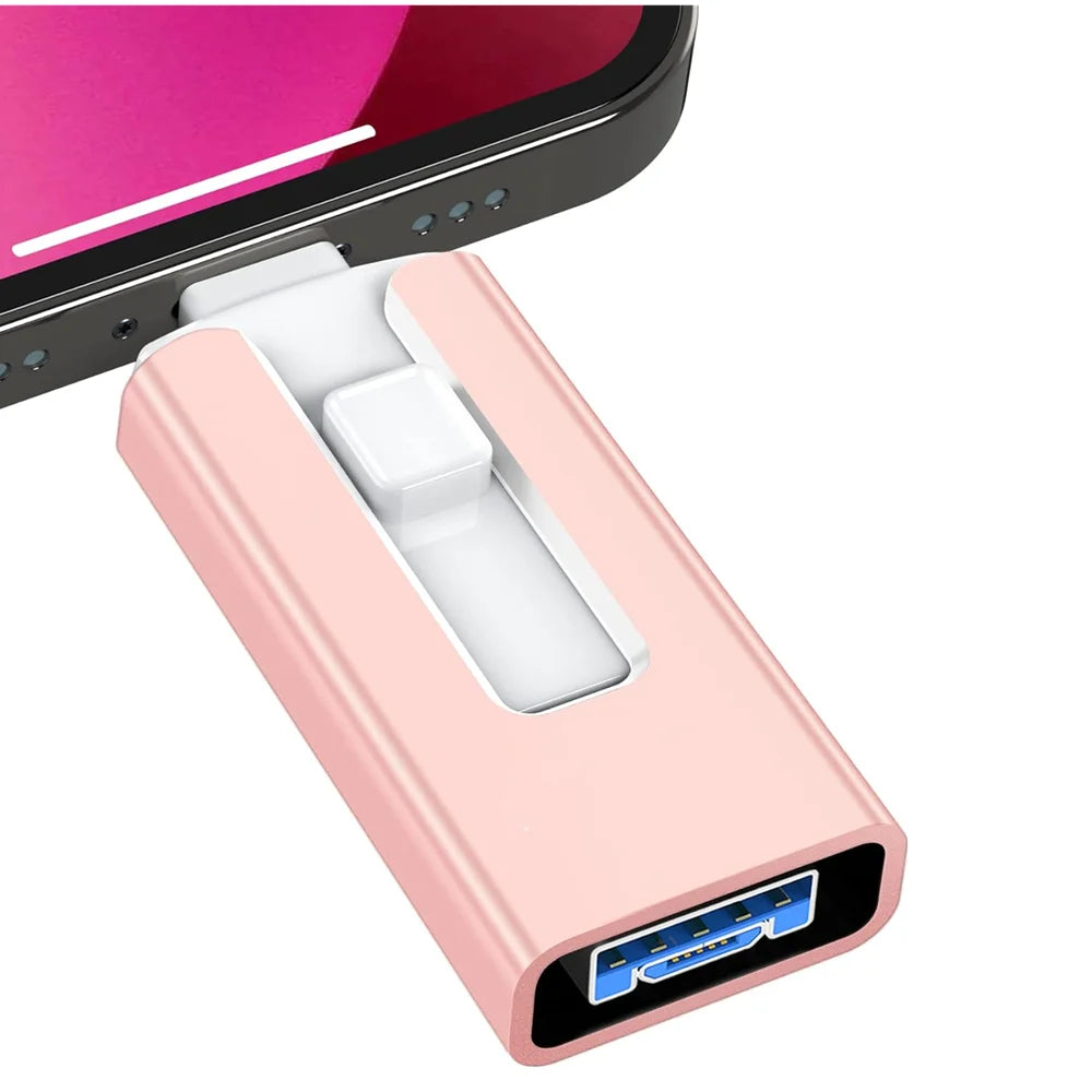 High-Speed Waterproof USB Flash Drive – Metal OTG Design (128GB to 2TB)