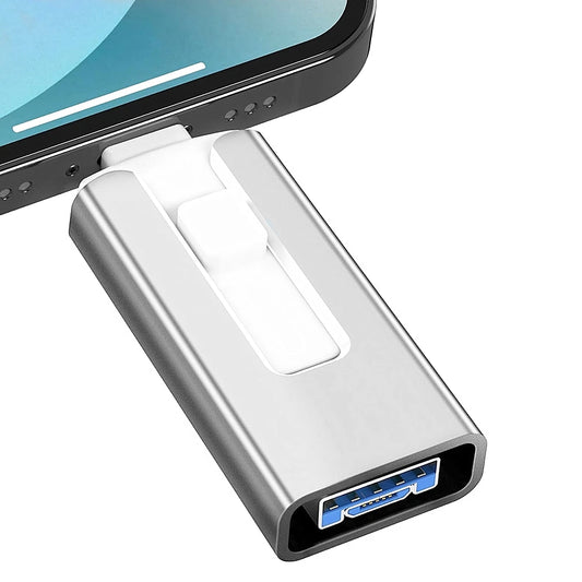 High-Speed Waterproof USB Flash Drive – Metal OTG Design (128GB to 2TB)