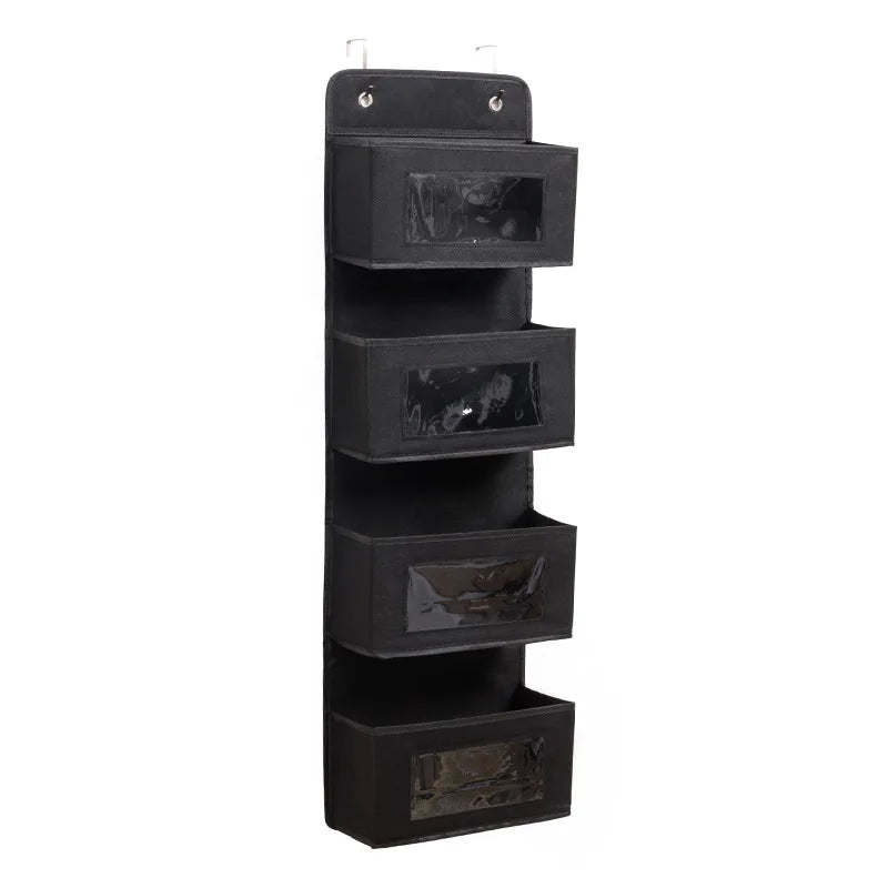 Four-layer Storage Bag Door Hanging Fabric Organizer Bag For Sundries Items Underwear Socks