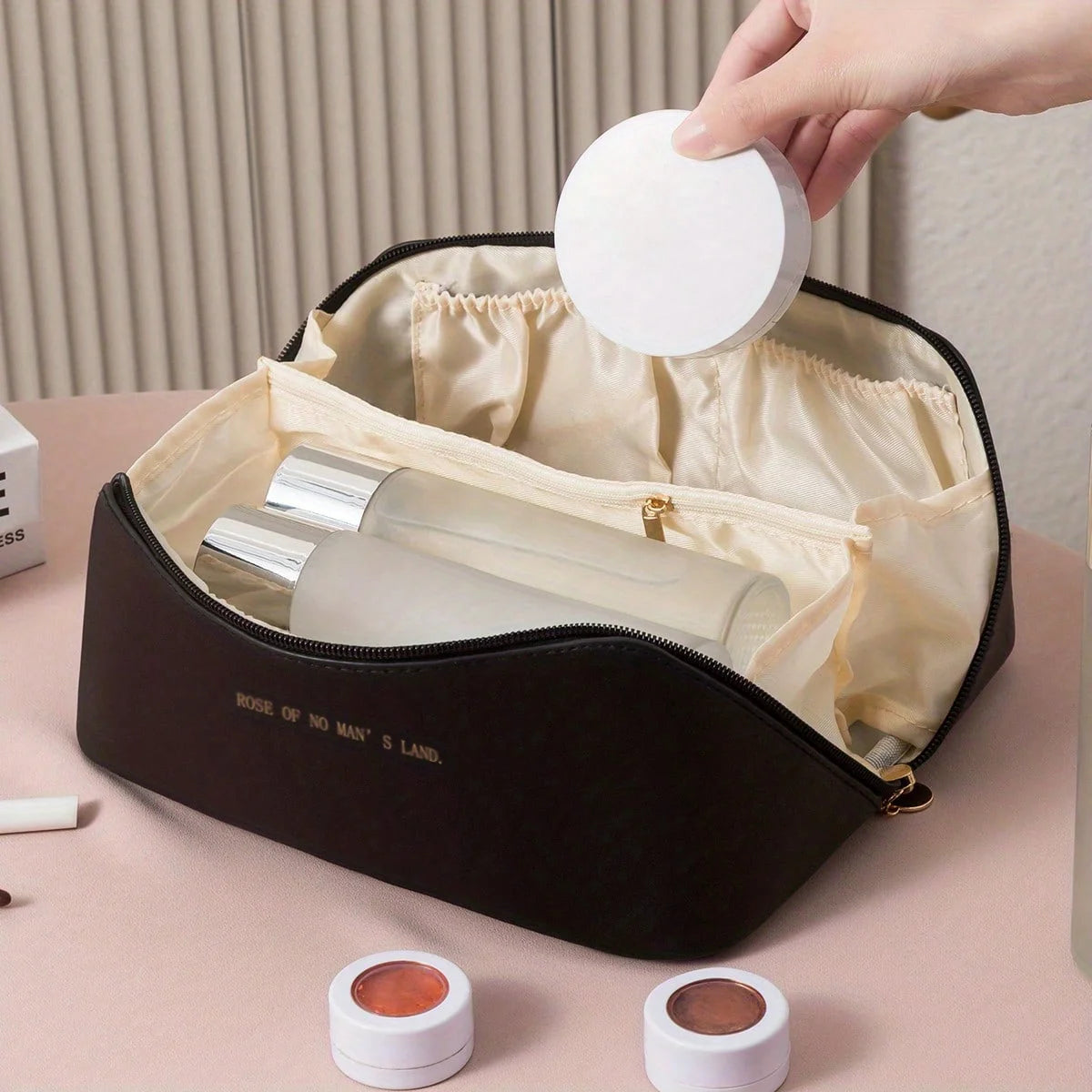 Makeup Organizer Female Toiletry Kit Bag Make Up Case Storage Pouch Luxury Lady Box
