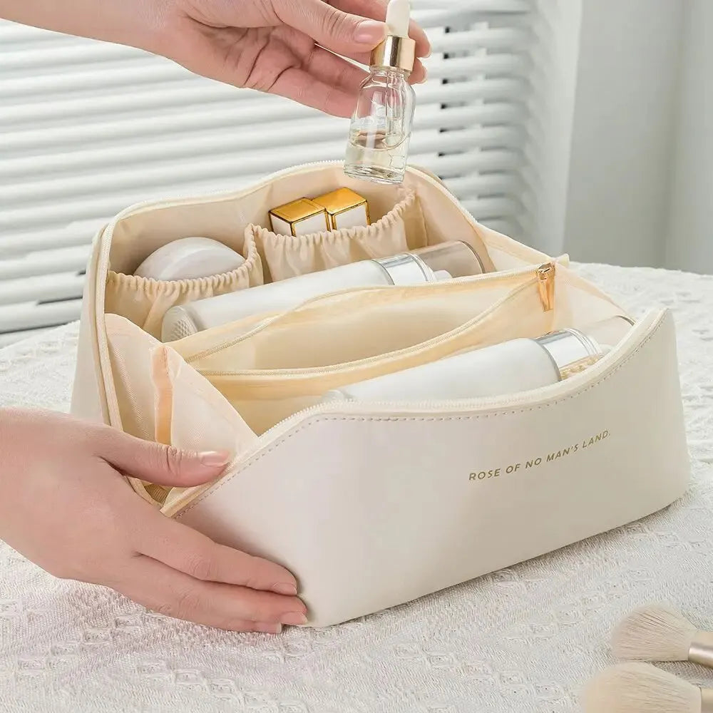 Makeup Organizer Female Toiletry Kit Bag Make Up Case Storage Pouch Luxury Lady Box