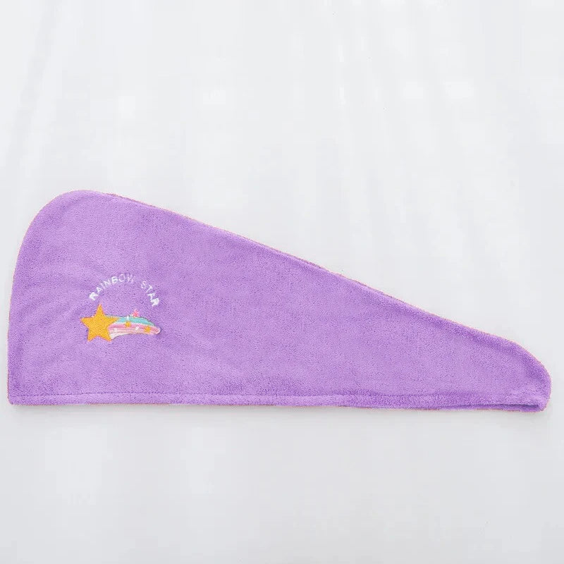 Women Head Towels Quickly Dry Hair Hat Super Absorbent Soft Bathroom