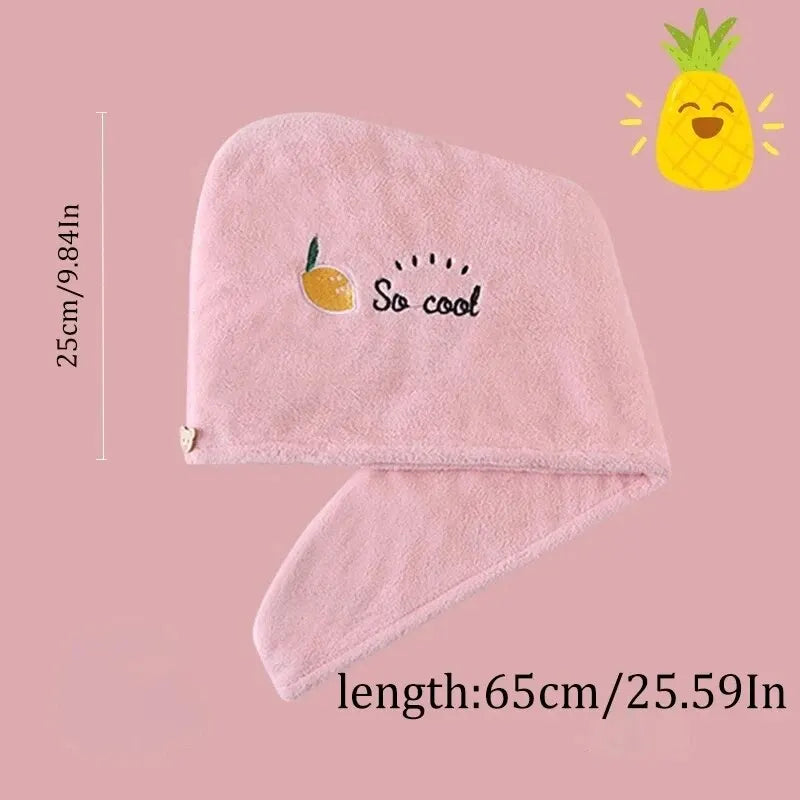 Women Head Towels Quickly Dry Hair Hat Super Absorbent Soft Bathroom