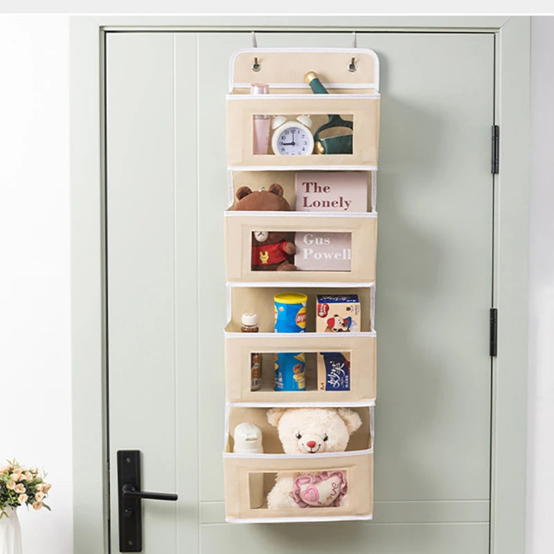 Four-layer Storage Bag Door Hanging Fabric Organizer Bag For Sundries Items Underwear Socks