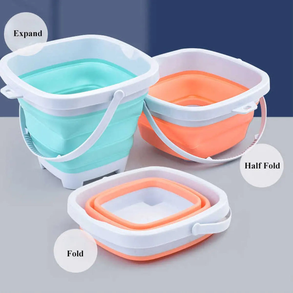 Beach Sand Play Water Set Folding Bucket Summer Toys for Children Kids Outdoor Game Sandbox Accessories Color Random