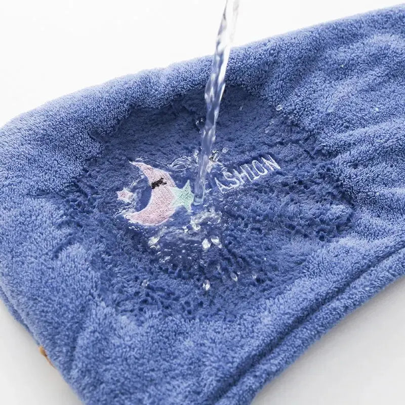 Women Head Towels Quickly Dry Hair Hat Super Absorbent Soft Bathroom