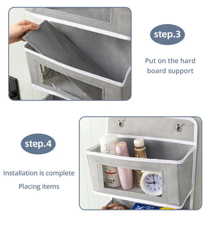 Four-layer Storage Bag Door Hanging Fabric Organizer Bag For Sundries Items Underwear Socks