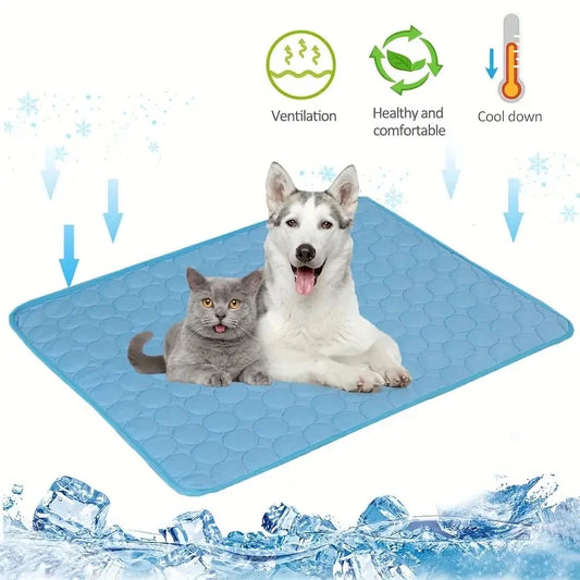 Pet Cooling Mat – Summer Ice Pad for Dogs & Cats (All Sizes)