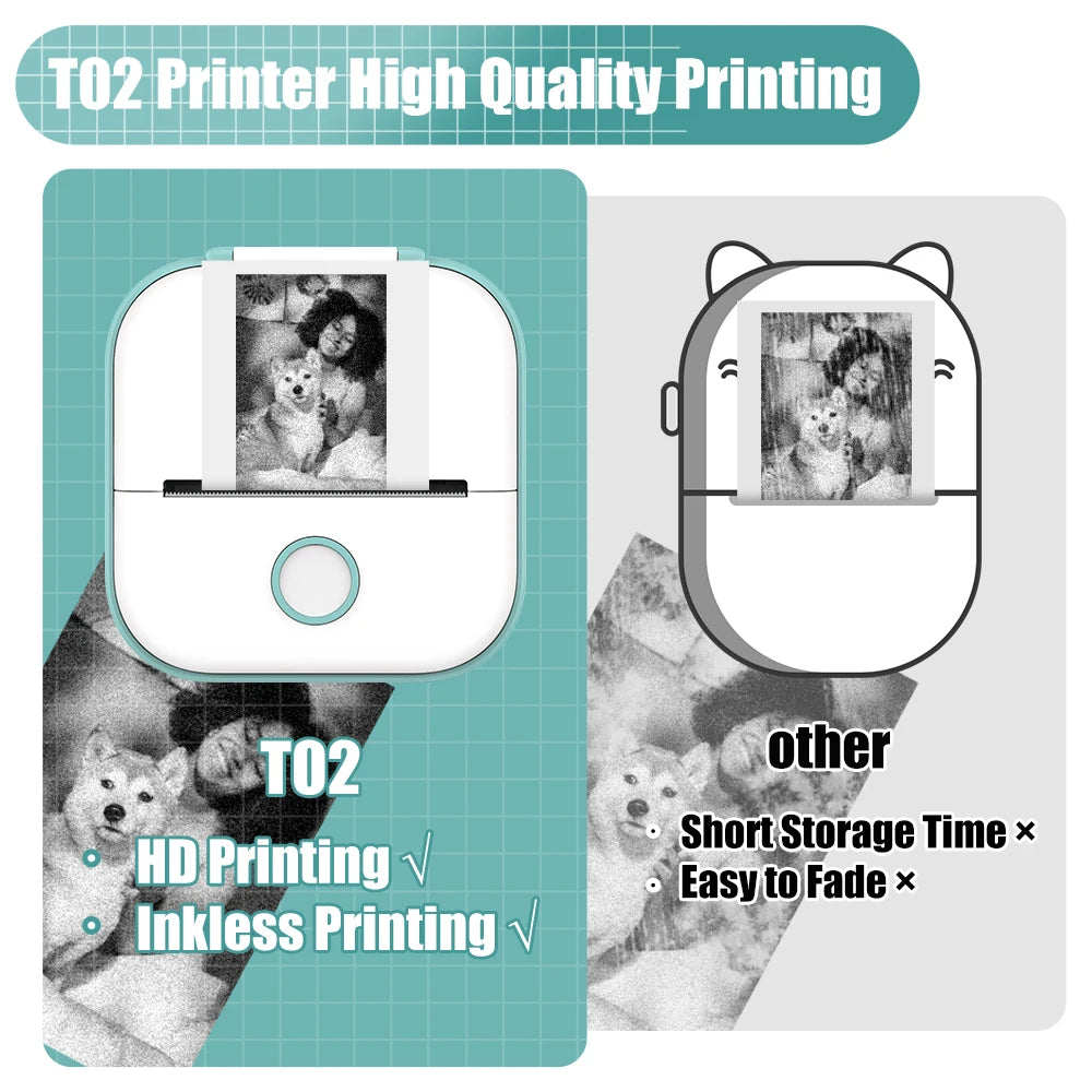 StickPrint Mini Wireless Thermal Printer – for Journals & DIY Labels
