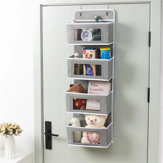 Four-layer Storage Bag Door Hanging Fabric Organizer Bag For Sundries Items Underwear Socks