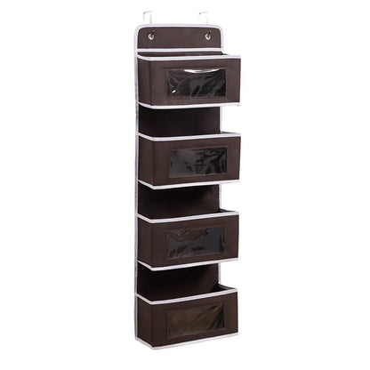 Four-layer Storage Bag Door Hanging Fabric Organizer Bag For Sundries Items Underwear Socks