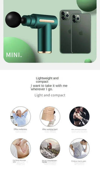 Mini Deep Tissue Massage Gun – Portable Muscle Relaxer