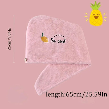 Women Head Towels Quickly Dry Hair Hat Super Absorbent Soft Bathroom