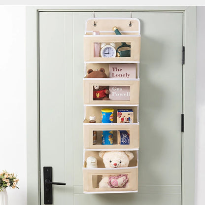 Four-layer Storage Bag Door Hanging Fabric Organizer Bag For Sundries Items Underwear Socks