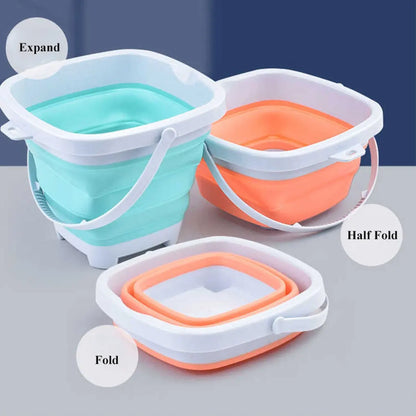 Beach Sand Play Water Set Folding Bucket Summer Toys for Children Kids Outdoor Game Sandbox Accessories Color Random